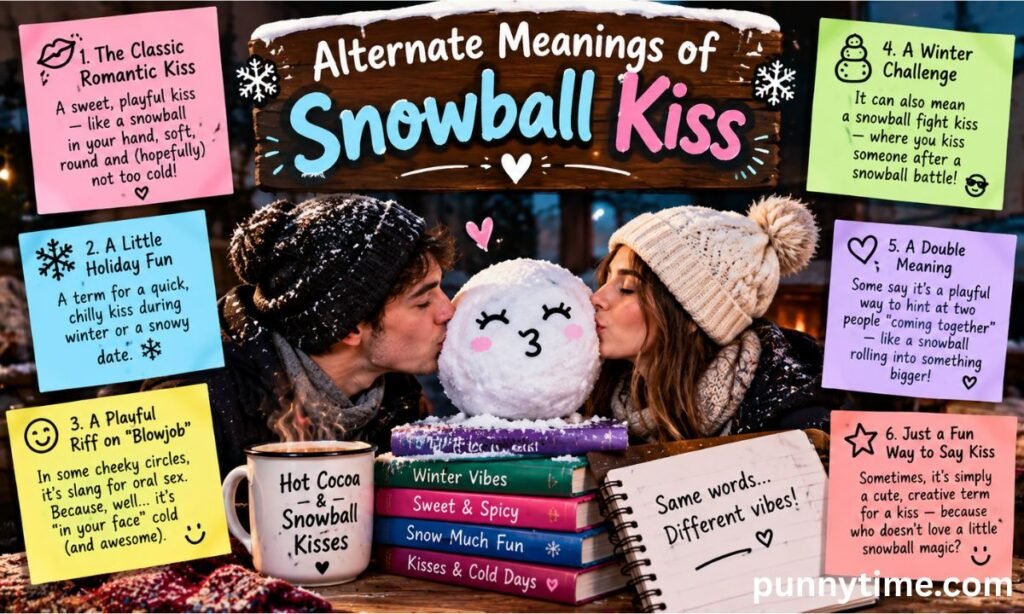 Alternate Meanings of Snowball Kiss