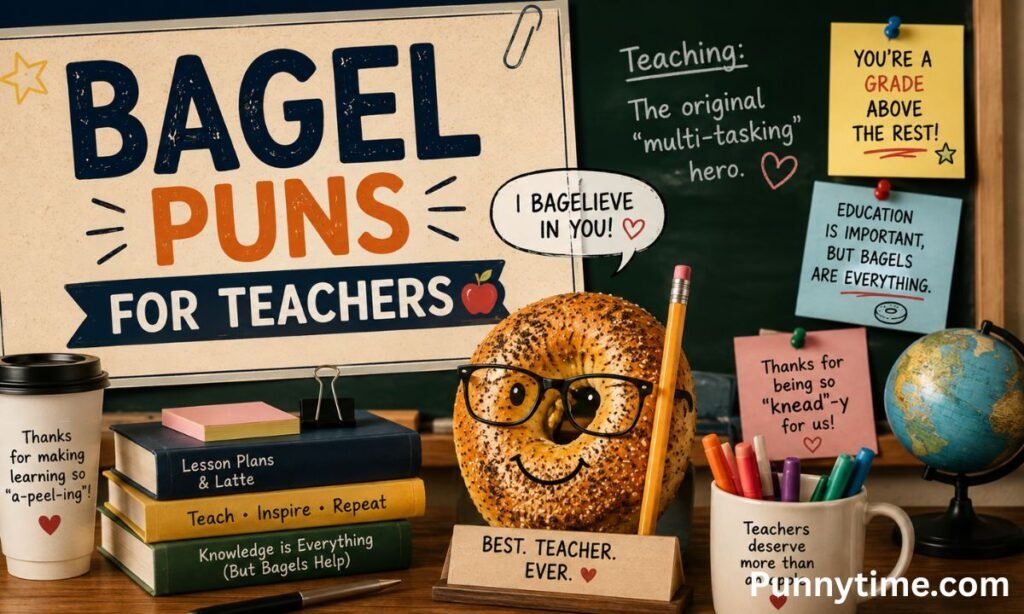 Bagel puns for teachers