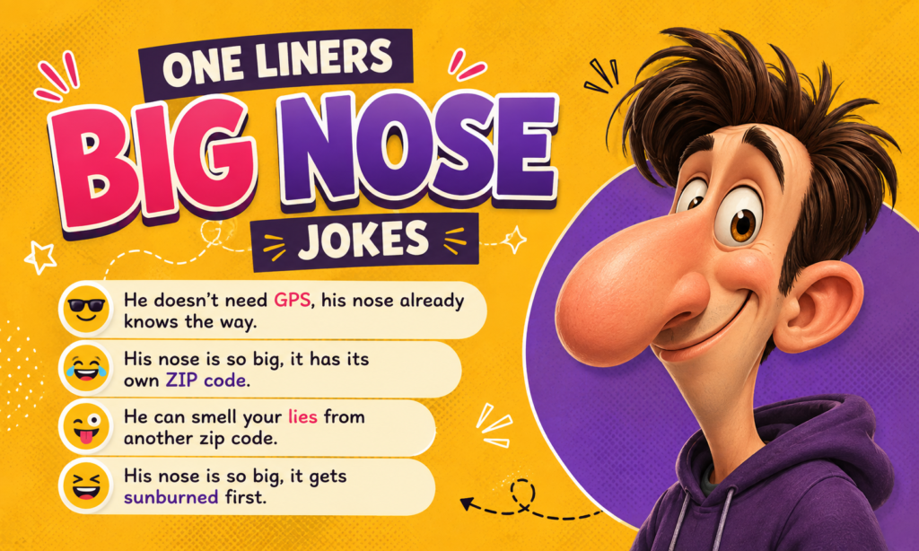 One-Liners Big Nose Jokes