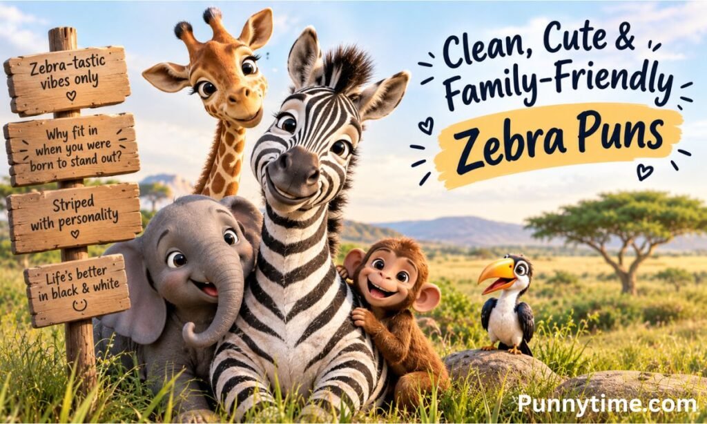 Clean, Cute & Family-Friendly Zebra Puns