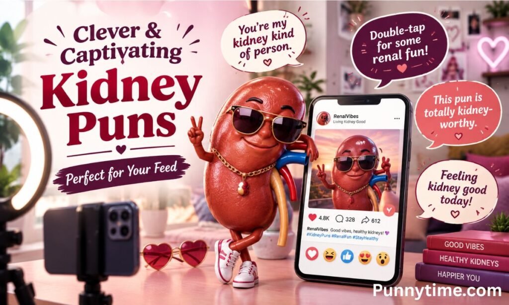 Clever & Captivating Kidney Puns for Instagram