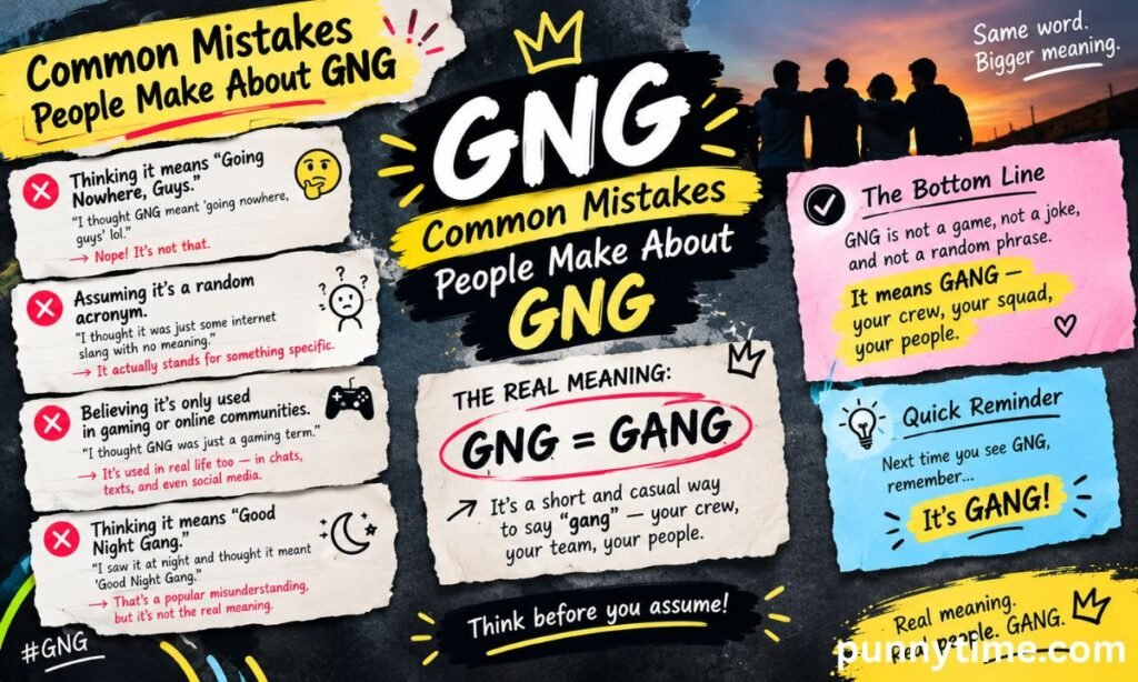 Common Mistakes People Make About GNG