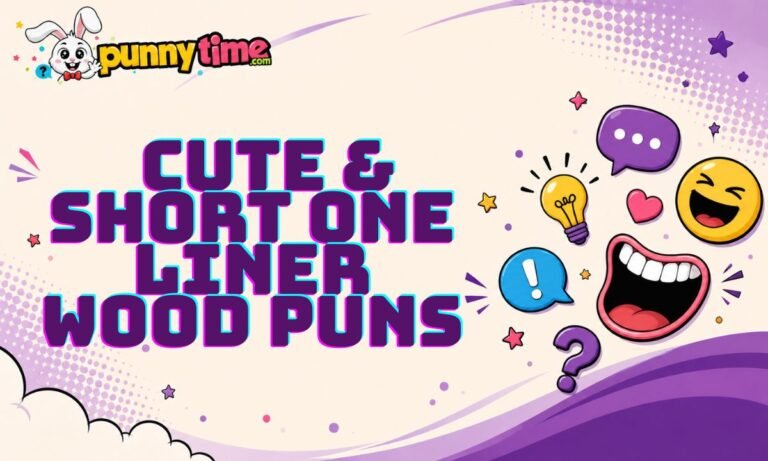 _ Cute & Short One Liner Wood Puns