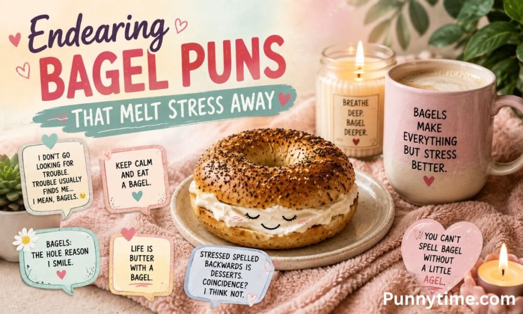 Endearing Bagel Puns That Melt Stress Awa
