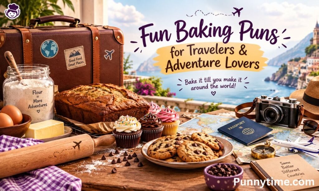 Fun Baking Puns for Travelers & Adventure Lovers