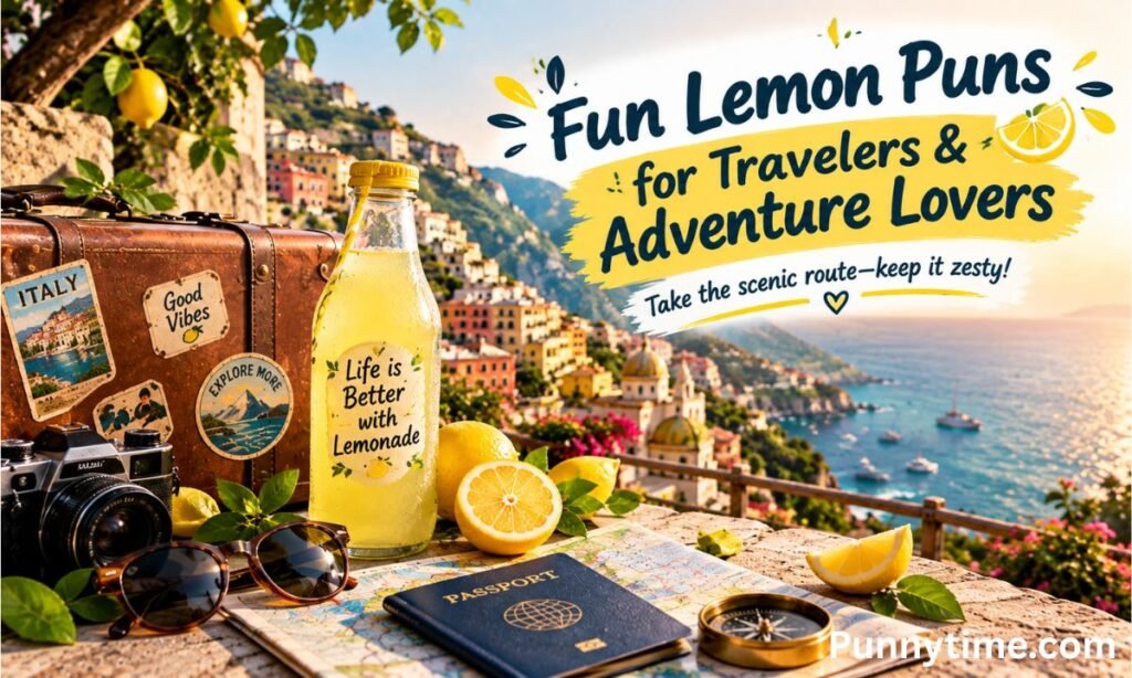 Fun Lemon Puns for Travelers & Adventure Lovers