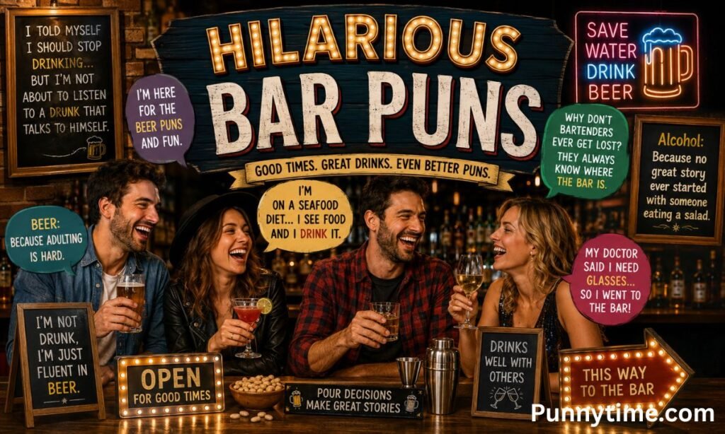 Hilarious bar puns