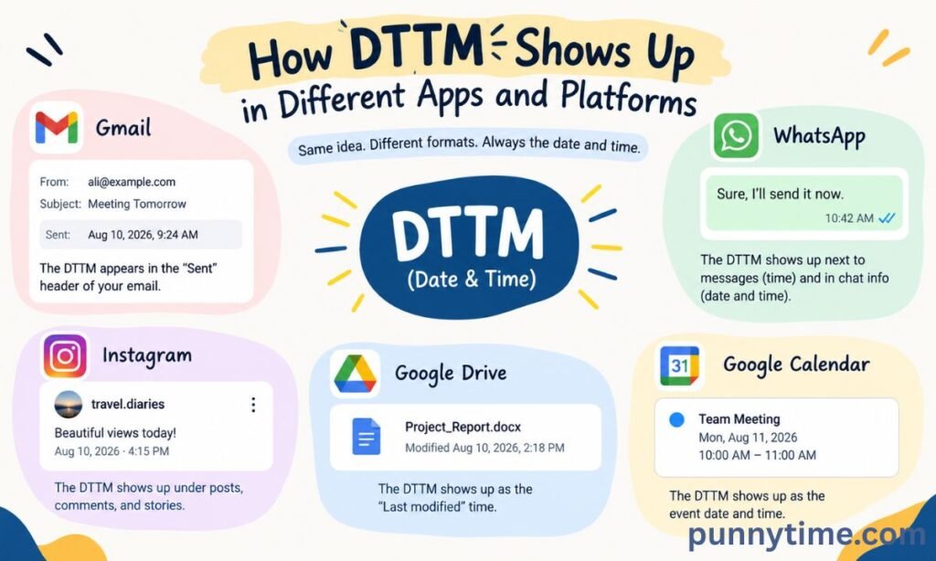How DTTM Shows Up in Different Apps and Platforms