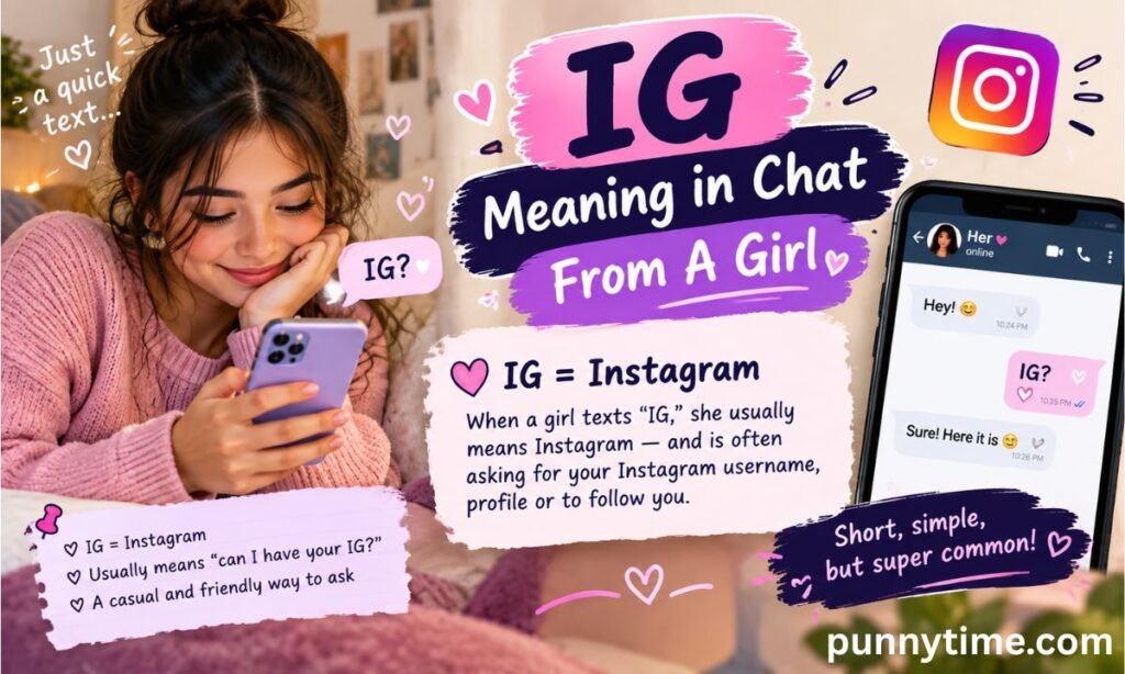 IG Meaning in Chat From A Girl