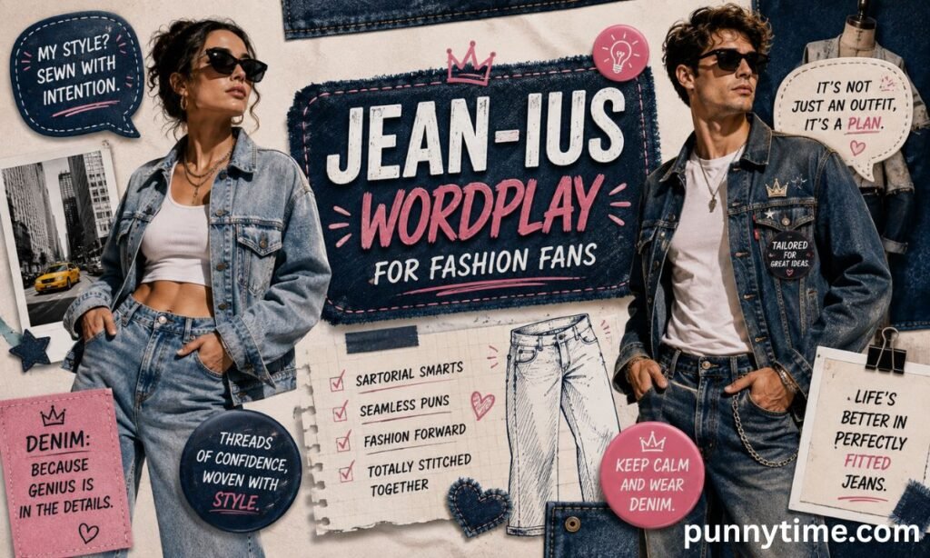 Jean-ius Wordplay for Fashion Fans