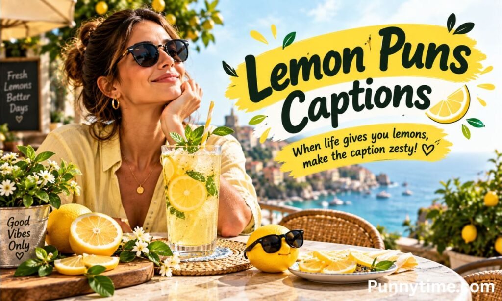Lemon Puns Captions