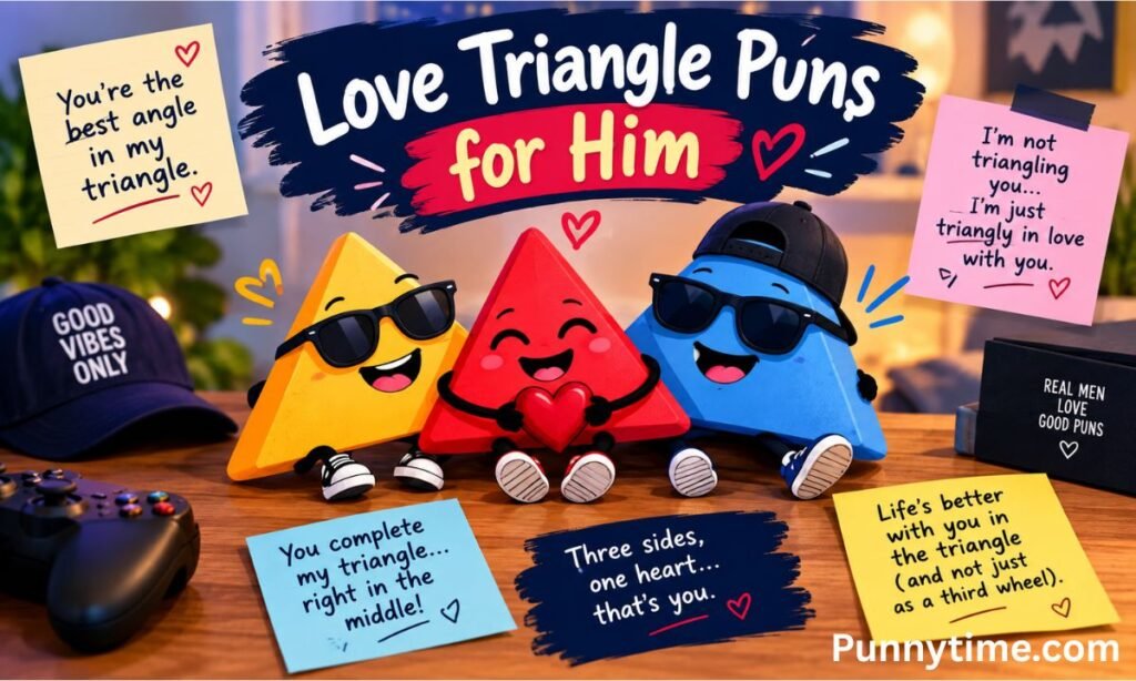 Love Triangle Puns for Him