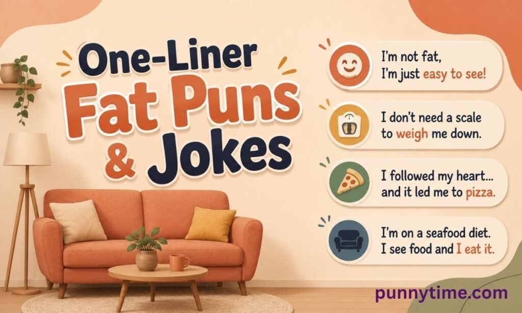 One-Liner Fat Puns & Jokes