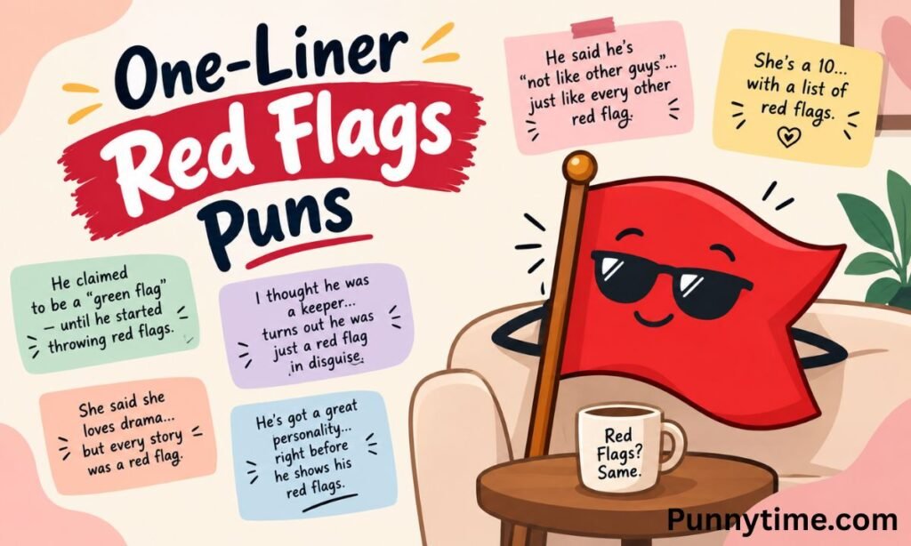 One Liner Red Flag Puns