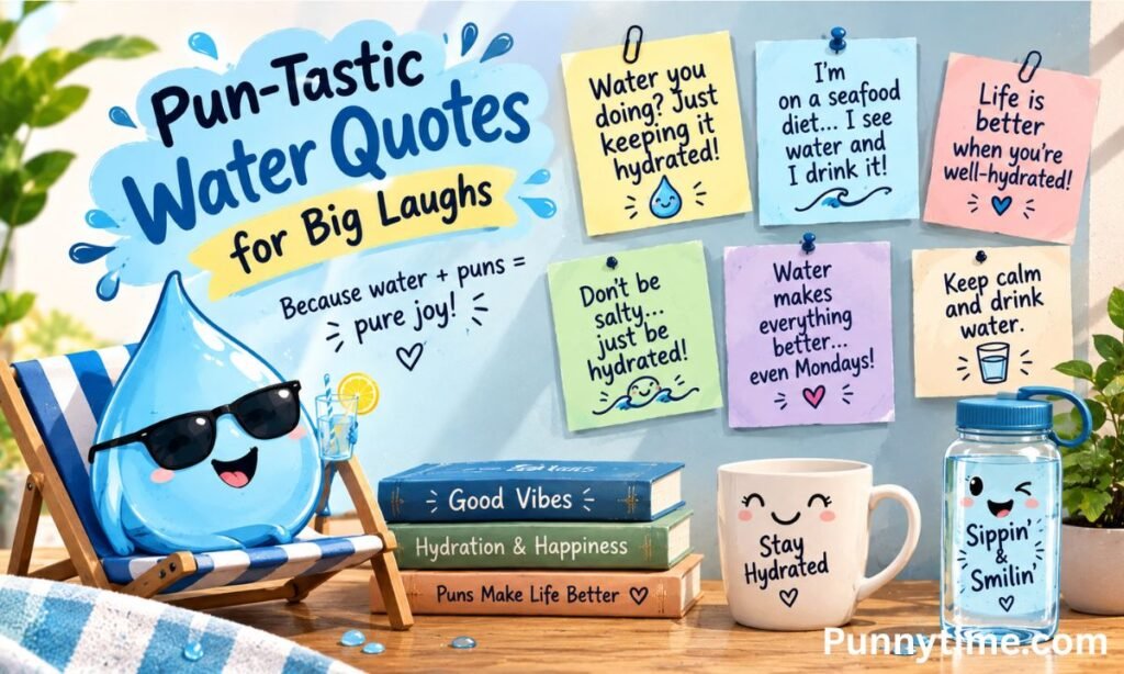Pun-Tastic Water Quotes for Big Laughs