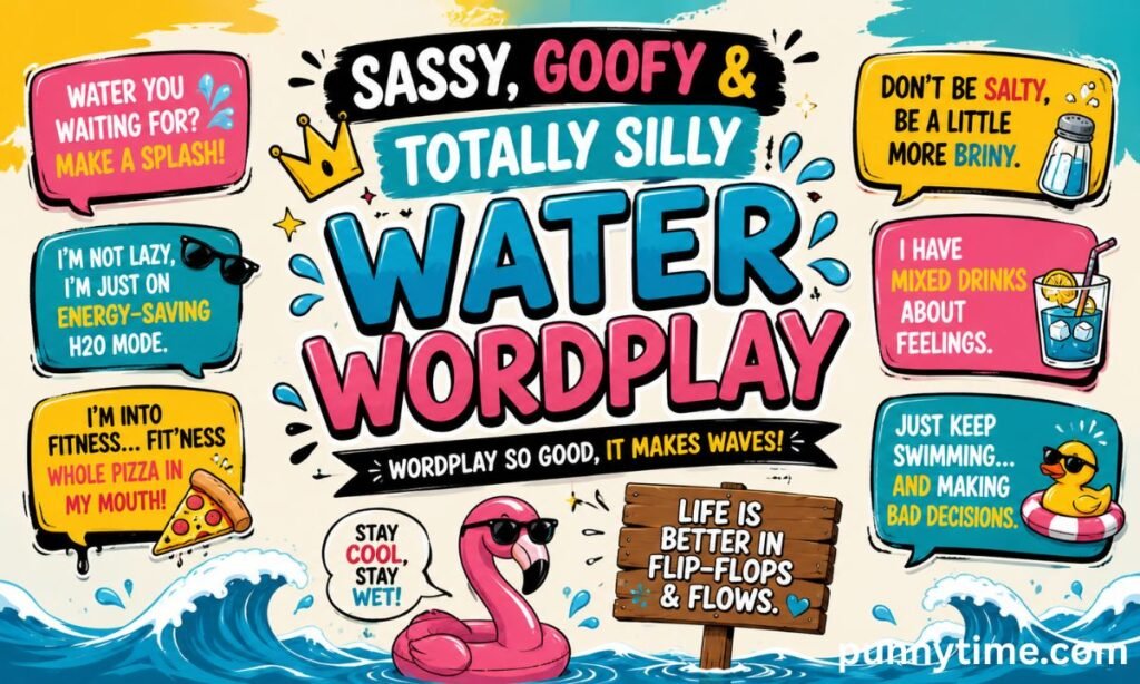 Sassy, Goofy & Totally Silly Water Wordplay