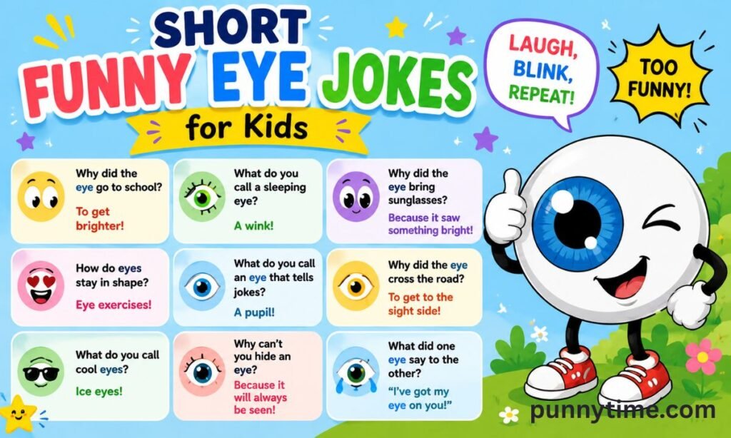 Short Funny Eye Jokes for Kids