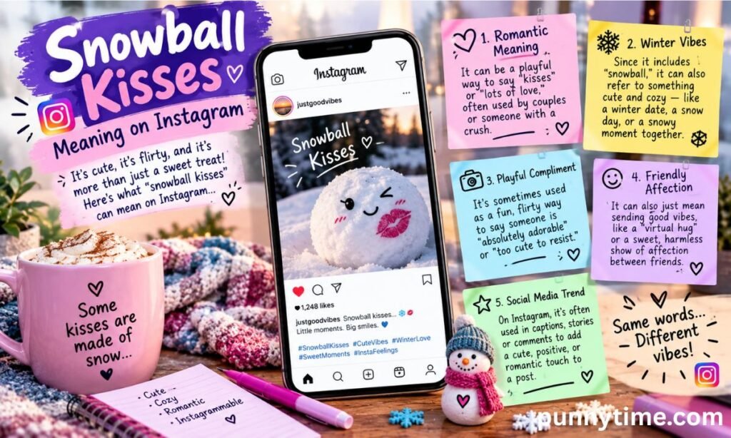 Snowball Kisses Meaning on Instagram
