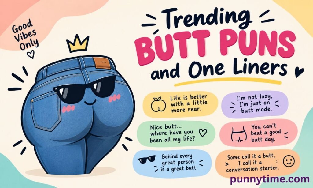 Trending Butt Puns and One Liners