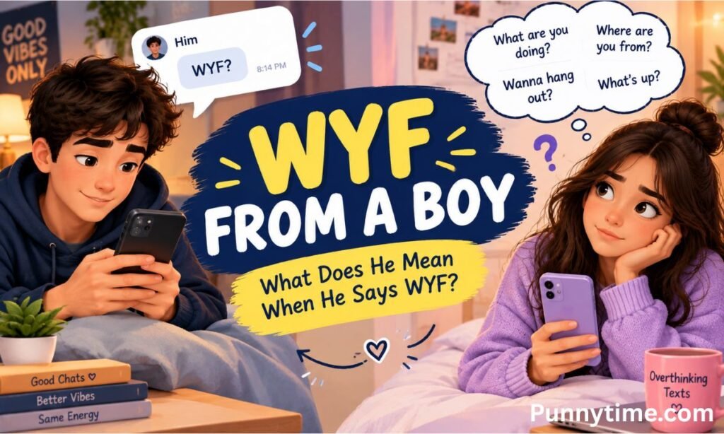 WYF Meaning in Text From a Boy