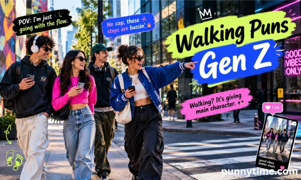 Walking Puns Gen Z