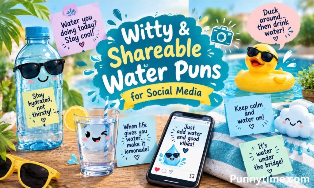 Witty & Shareable Water Puns for Social Media