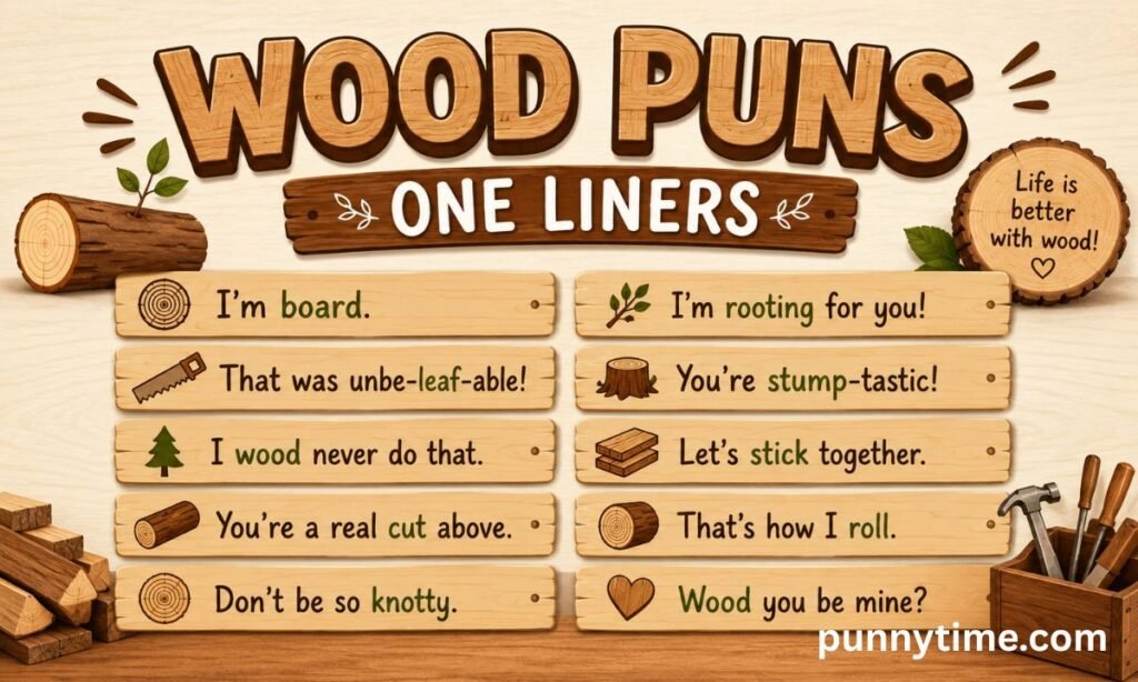 Wood Puns One Liners