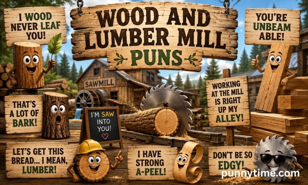 Wood and Lumber Mill Puns