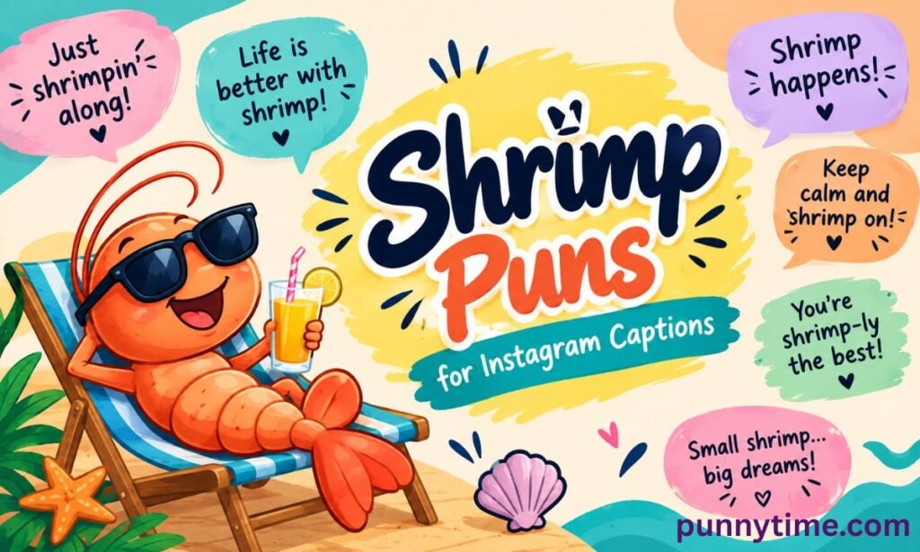 shrimp Puns for Instagram