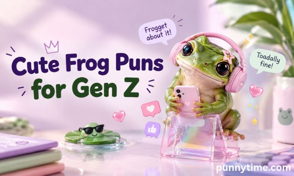 Cute Frog Puns for Gen Z