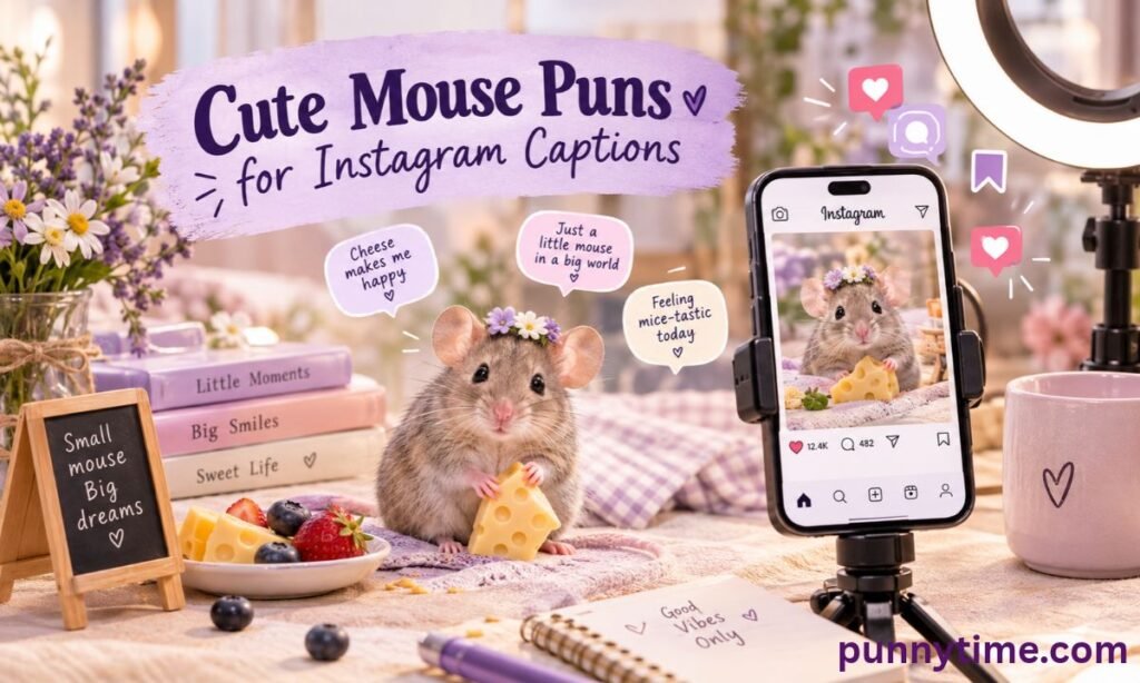 Cute Mouse Puns for Instagram Captions
