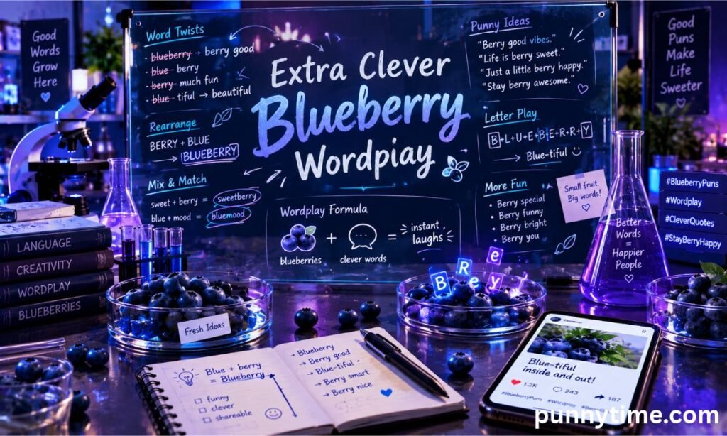 Extra Clever Blueberry Wordplay