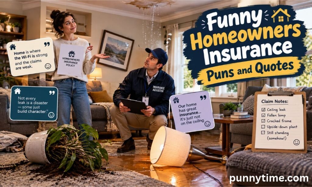 Funny Homeowners Insurance Puns and Quotes