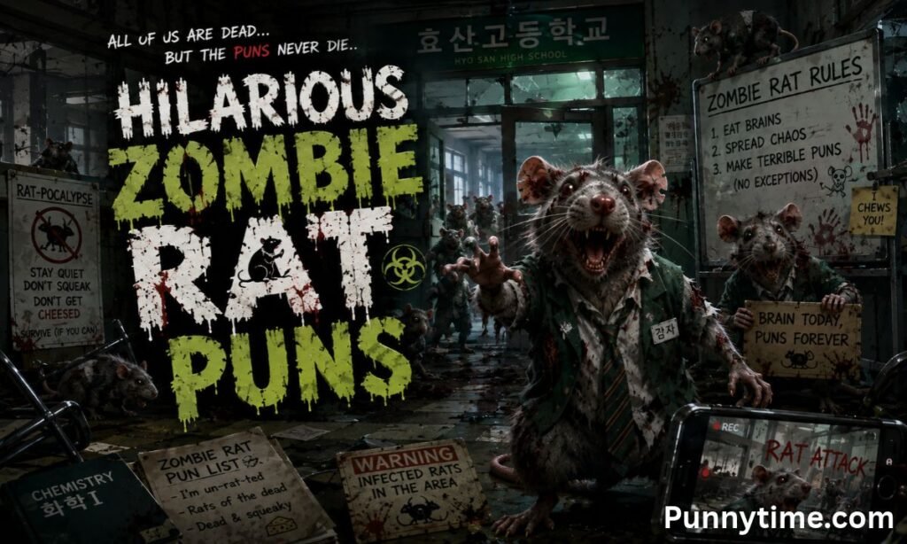 Hilarious Zombie Rat Puns