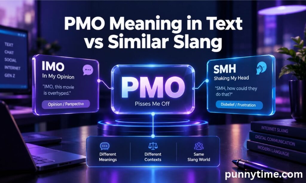 PMO Meaning in Text vs Similar Slang