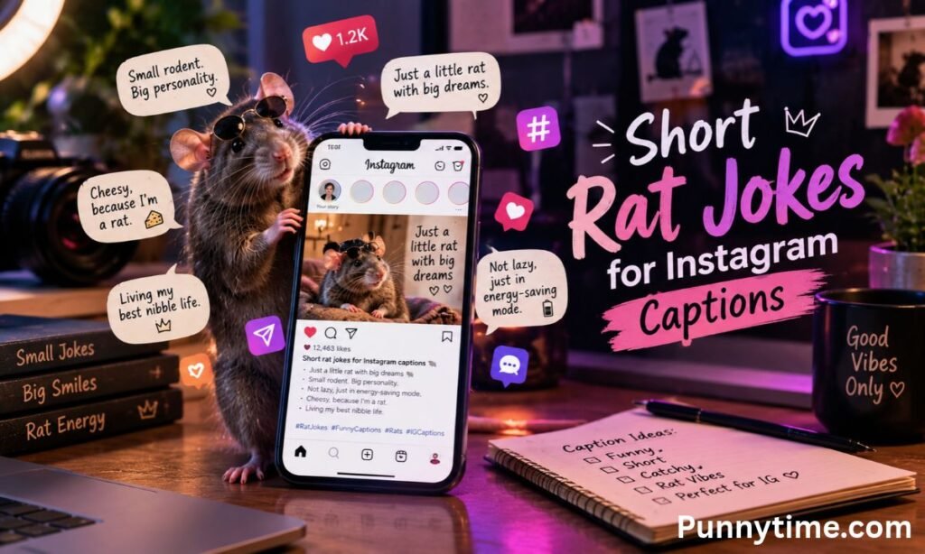 Short Rat Jokes for Instagram Captions